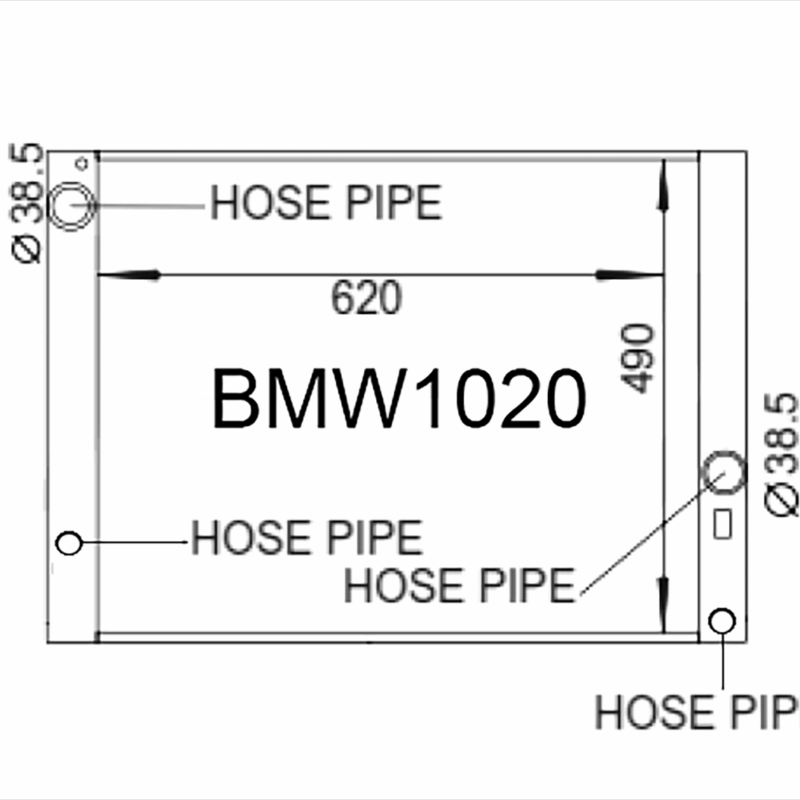 BMW 5 Series E60 / E61 2005-2010 [Dual Heater Pipe]