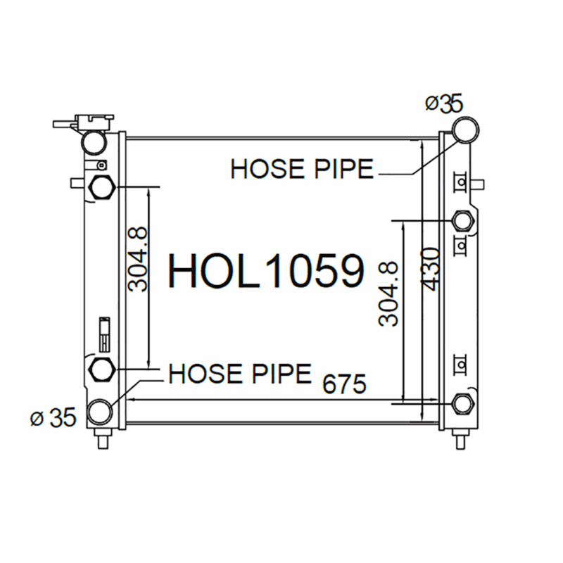 Holden Commodore / Monaro VX & Ute / Crewman VU 3.8L Petrol 2000-2003 [Twin Oil Coolers]
