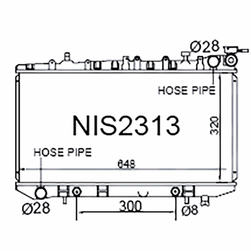 Nissan Pulsar N14 / N15, Sentra B13 / B14 & Wingroad Y10 1990-2000 [28mm Pipes - Wide Core]