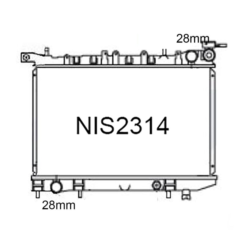 Nissan Pulsar N14 / N15, Sentra B13 / B14 & Wingroad Y10 1990-2000 [28mm Pipes - Narrow Core]