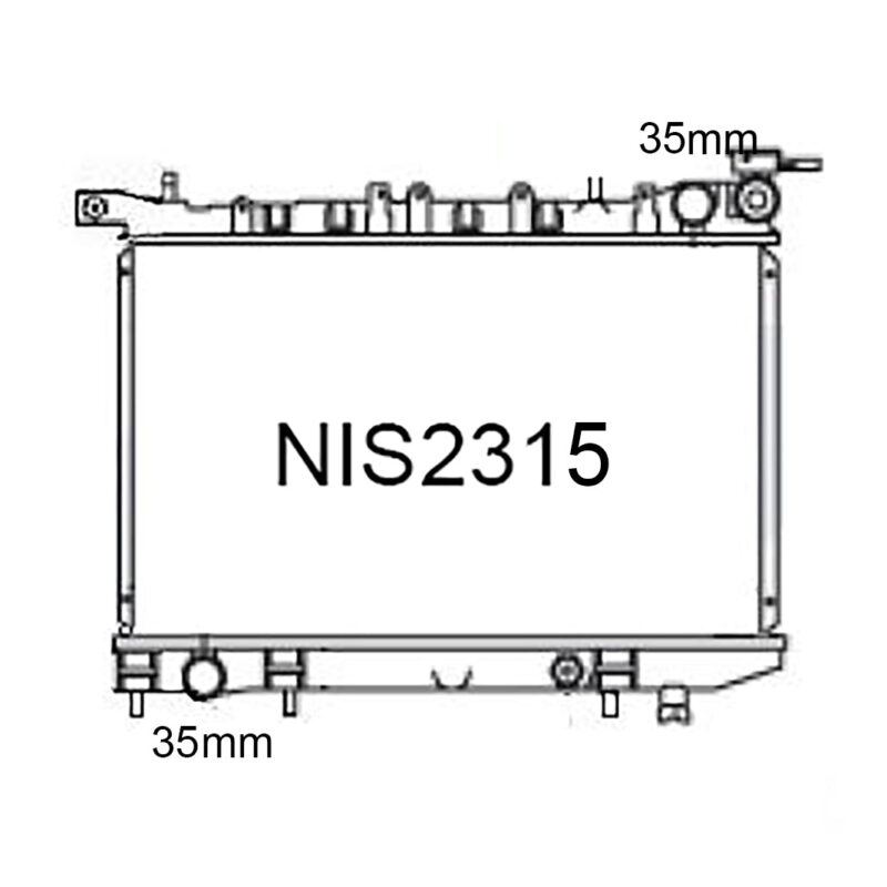 Nissan Pulsar N14 / N15, Sentra B13 / B14 & Wingroad Y10 1990-2000 [35mm Pipes - Narrow Core]